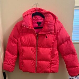 Polo by Ralph Lauren Kids Bright Pink Puffer Coat